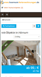 Mobile Screenshot of hoernum-ferienwohnungen.de